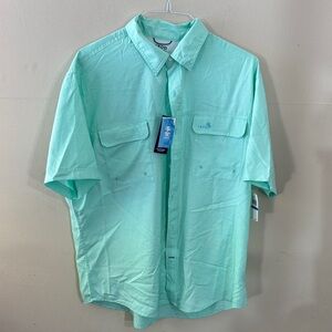 IZOD Men's Light Green Casual Shirt